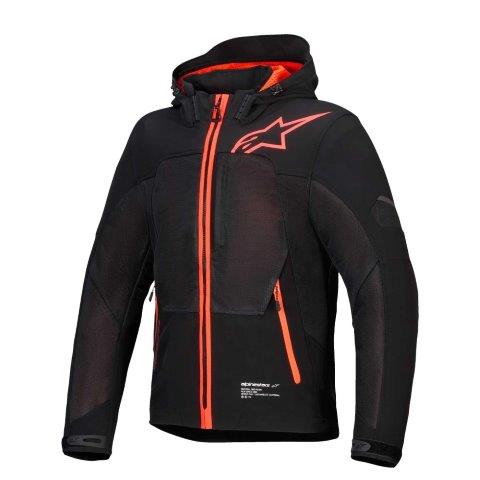 クルー パーカ エア アジア 1030ブラック レッド FLUO Mサイズ 3302625 アルパインスターズ