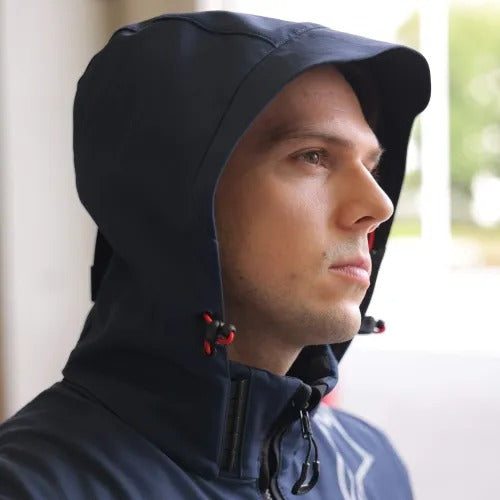 クルー パーカ エア アジア 7231ダークブルー ダークグレー Mサイズ 3302625 アルパインスターズ