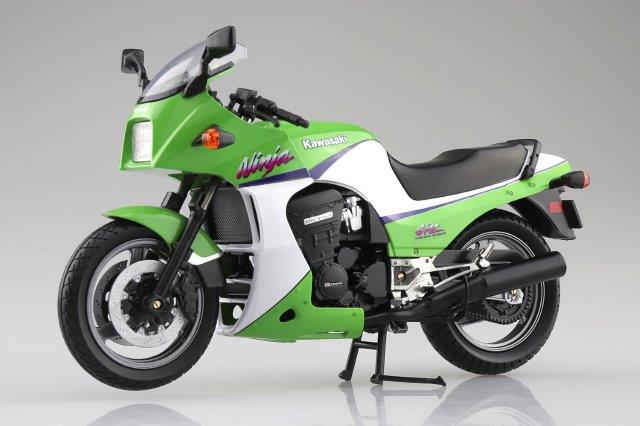 KAWASAKI GPz900R ライムグリーン フィギュア アオシマ