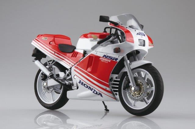 Honda NSR250R '88 フ ァイティングレッド/ロスホワイト フィギュア アオシマ