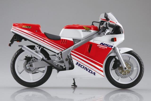 Honda NSR250R '88 フ ァイティングレッド/ロスホワイト フィギュア アオシマ