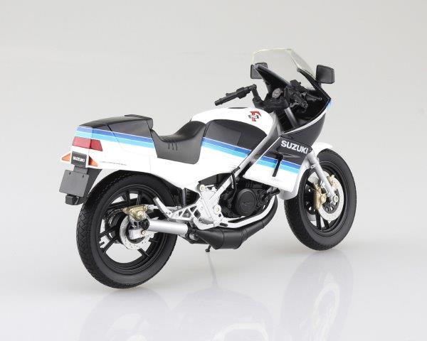 SUZUKI RG250Γ ブルー×ホワイト フィギュア アオシマ
