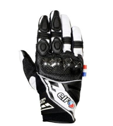 ストラーダメッシュグローブ ホワイト&ブラック L/WIDEサイズ EG-S525 エルフ