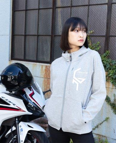 リベロフーディー グレー WL(レディースL)サイズ EJ-A112 エルフ