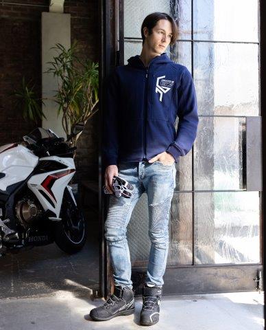 取寄 リベロフーディー グレー Mサイズ EJ-A112 エルフ