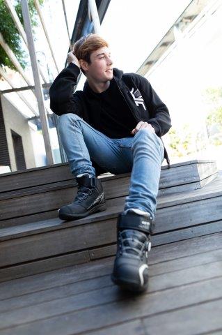 リベロフーディー グレー Mサイズ EJ-A112 エルフ