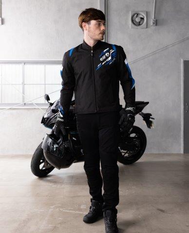 取寄 アデッソジャケット ブルー Mサイズ EJ-A117 エルフ