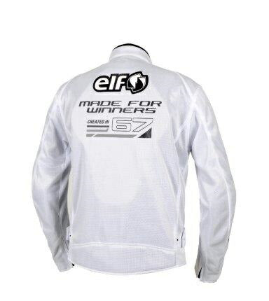 エオリアメッシュジャケット ホワイト&ブラック 4Lサイズ EJ-S121 エルフ