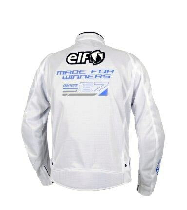 エオリアメッシュジャケット ホワイト&ブルー 4Lサイズ EJ-S121 エルフ