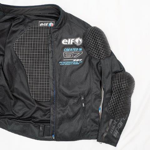 取寄 エオリアメッシュジャケット ホワイト&ブラック 4Lサイズ EJ-S121 エルフ