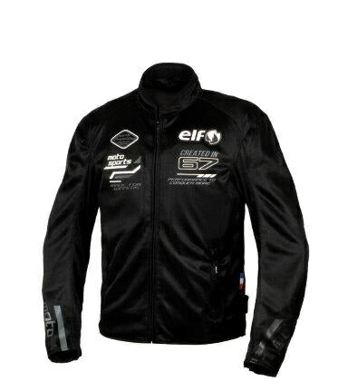 取寄 エオリアメッシュジャケット ブラック&ホワイト 4Lサイズ EJ-S121 エルフ