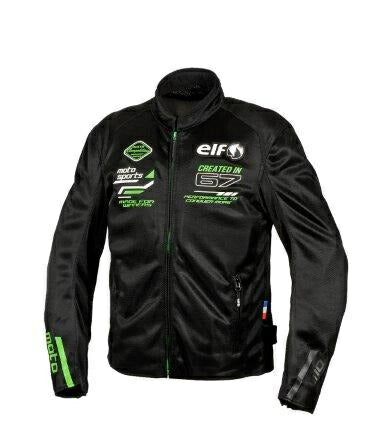 エオリアメッシュジャケット ブラック&グリーン Lサイズ EJ-S121 エルフ