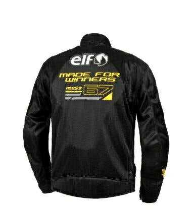 エオリアメッシュジャケット ブラック&イエロー Lサイズ EJ-S121 エルフ