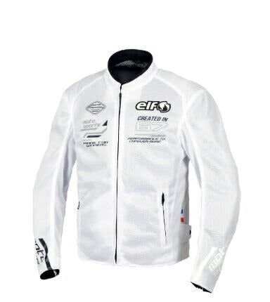 エオリアメッシュジャケット ホワイト&ブラック 3Lサイズ EJ-S121 エルフ