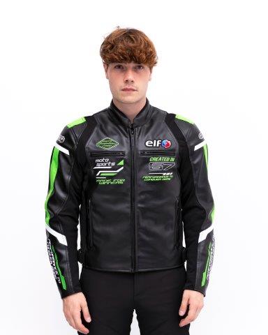 取寄 エヴォルツィオーネPUレザージャケット ブラック LLサイズ EJ-W120 エルフ