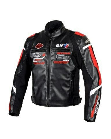 取寄 エヴォルツィオーネPUレザージャケット レッド 4Lサイズ EJ-W120 エルフ
