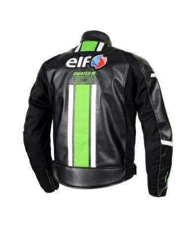 取寄 エヴォルツィオーネPUレザージャケット グリーン 4Lサイズ EJ-W120 エルフ