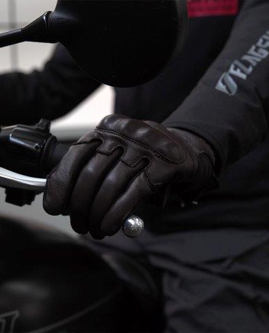 取寄 アドヒアーレザーグローブ ブラウン LLサイズ FG-A623 フラッグシップ