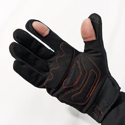 取寄 スリットニットグローブ ブラック&ホワイト LLサイズ FG-S618 フラッグシップ