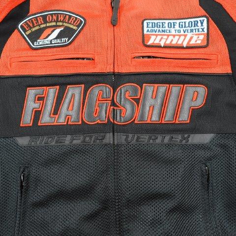 エイサージャケット レッド 4Lサイズ FJ-S218 フラッグシップ