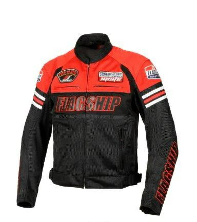 取寄 エイサージャケット レッド 3Lサイズ FJ-S218 フラッグシップ