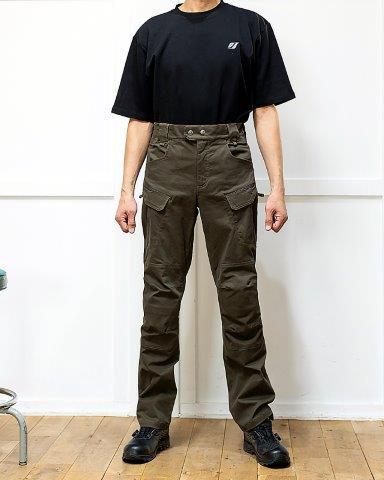 タクティカルコットンパンツ ブラック 丈M/幅LLサイズ FP-A406 フラッグシップ