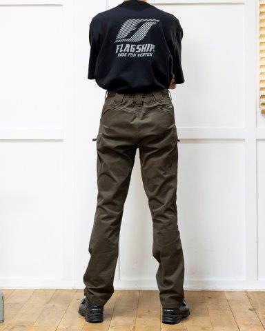 タクティカルコットンパンツ ブラック 丈M/幅LLサイズ FP-A406 フラッグシップ