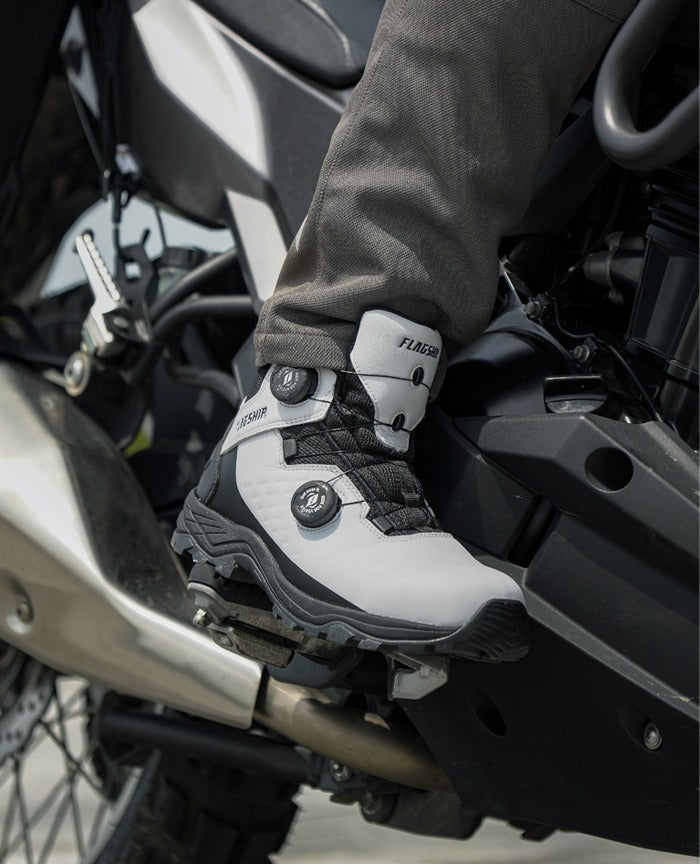 ストラテージショートブーツ ホワイト 27.0cm FSB-804 フラッグシップ