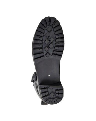 ハイステップレザーブーツ ブラック 24.5cm FSB-806 フラッグシップ