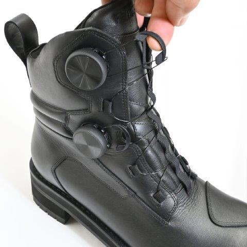 ハイステップレザーブーツ ブラック 25.0cm FSB-806 フラッグシップ