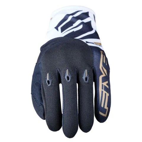 E3 EVOグローブ ホワイト/ブラック/ゴールド Lサイズ ファイブ