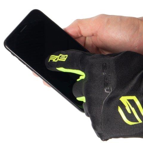 GLOBE EVOグローブ ブラック/FLUOイエロー XLサイズ ファイブ