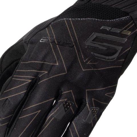 RS3 EVO GRAPHICSグローブ ユニオンジャック ブラック/ゴールド Mサイズ ファイブ