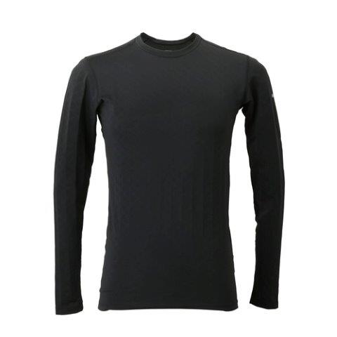 【氷撃】PERFORMANCE LINE 冷感シャツ 長袖 クルーネック ブラック 2XLサイズ 25151875 フリーズテック