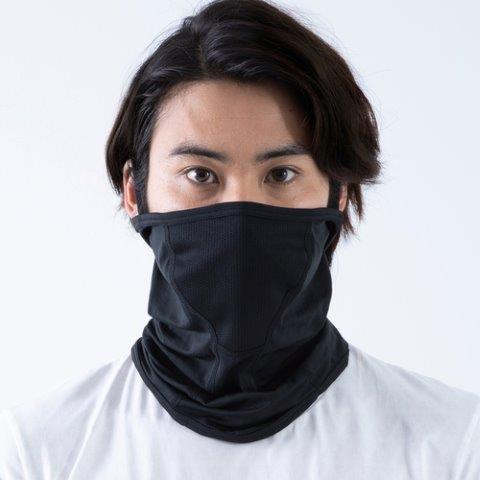 21_FTP_フェイスカバー耳ループ付キ ブラック Fサイズ 25152418 フリーズテック