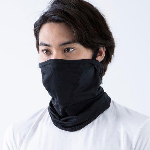 21_FTP_フェイスカバー耳ループ付キ ブラック Fサイズ 25152418 フリーズテック