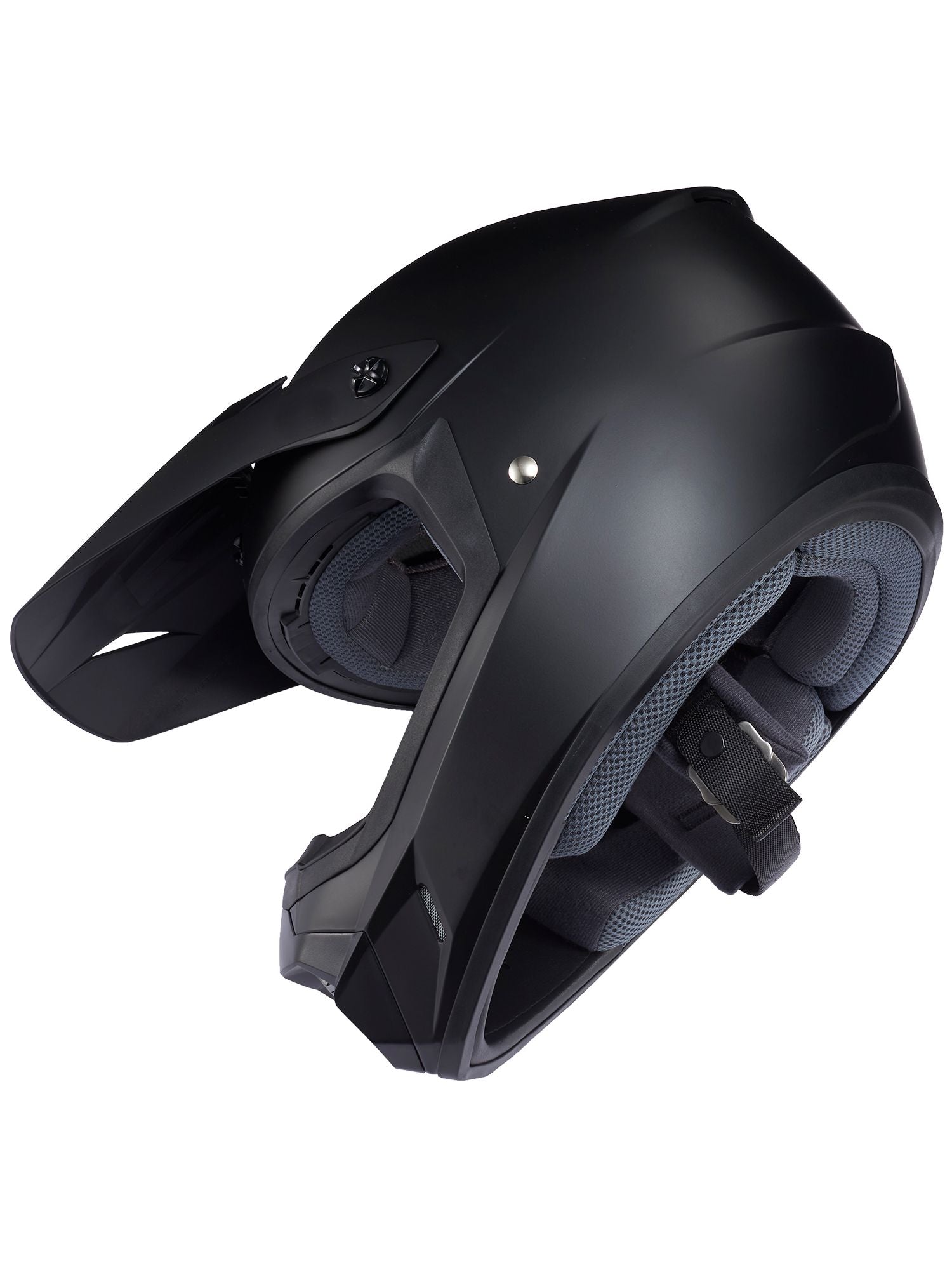 オフロードヘルメット CS-MXⅡソリッド セミフラットブラック XLサイズ HJH102 HJC