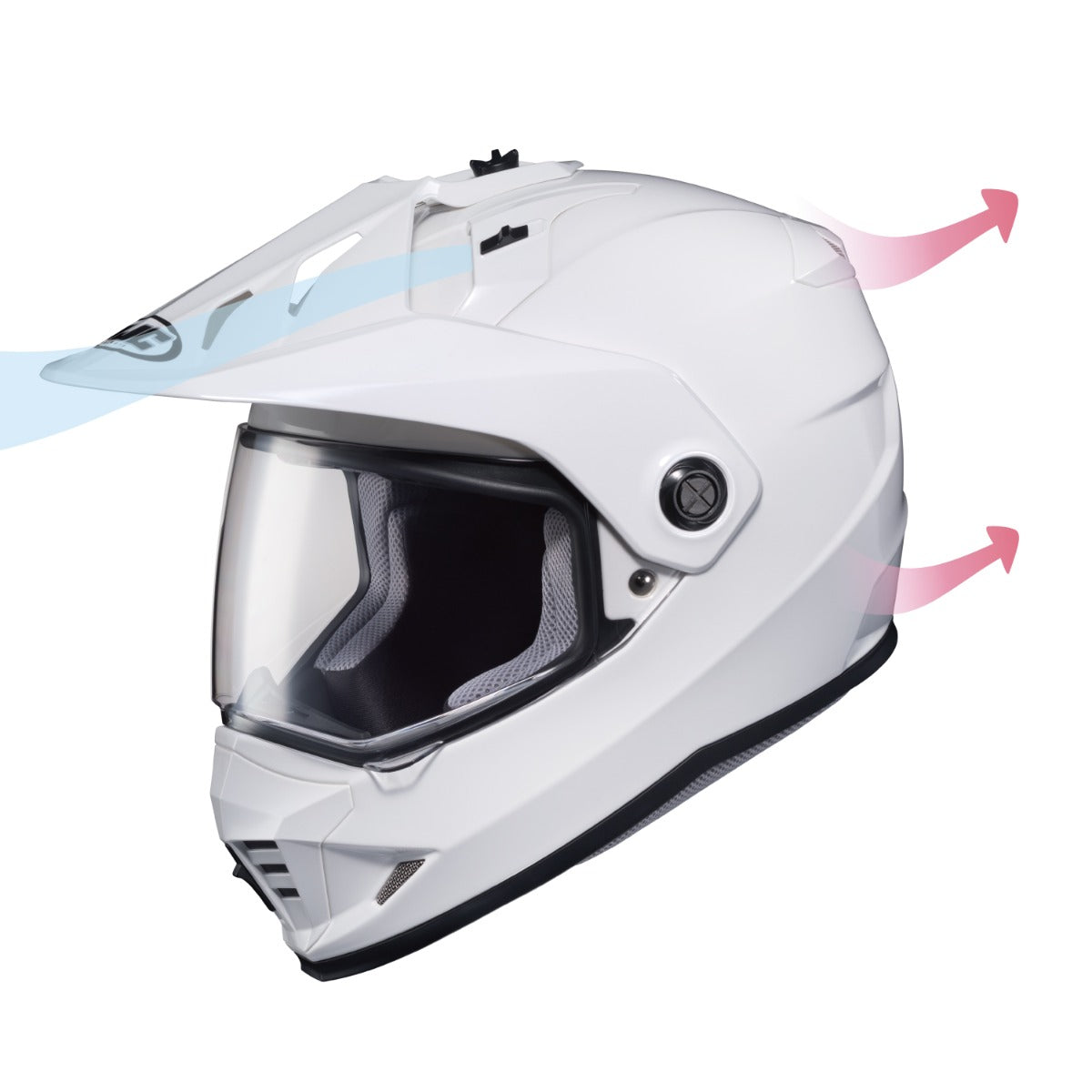 オフロードヘルメット DS-X1 ソリッド ホワイト Mサイズ HJH133 HJC