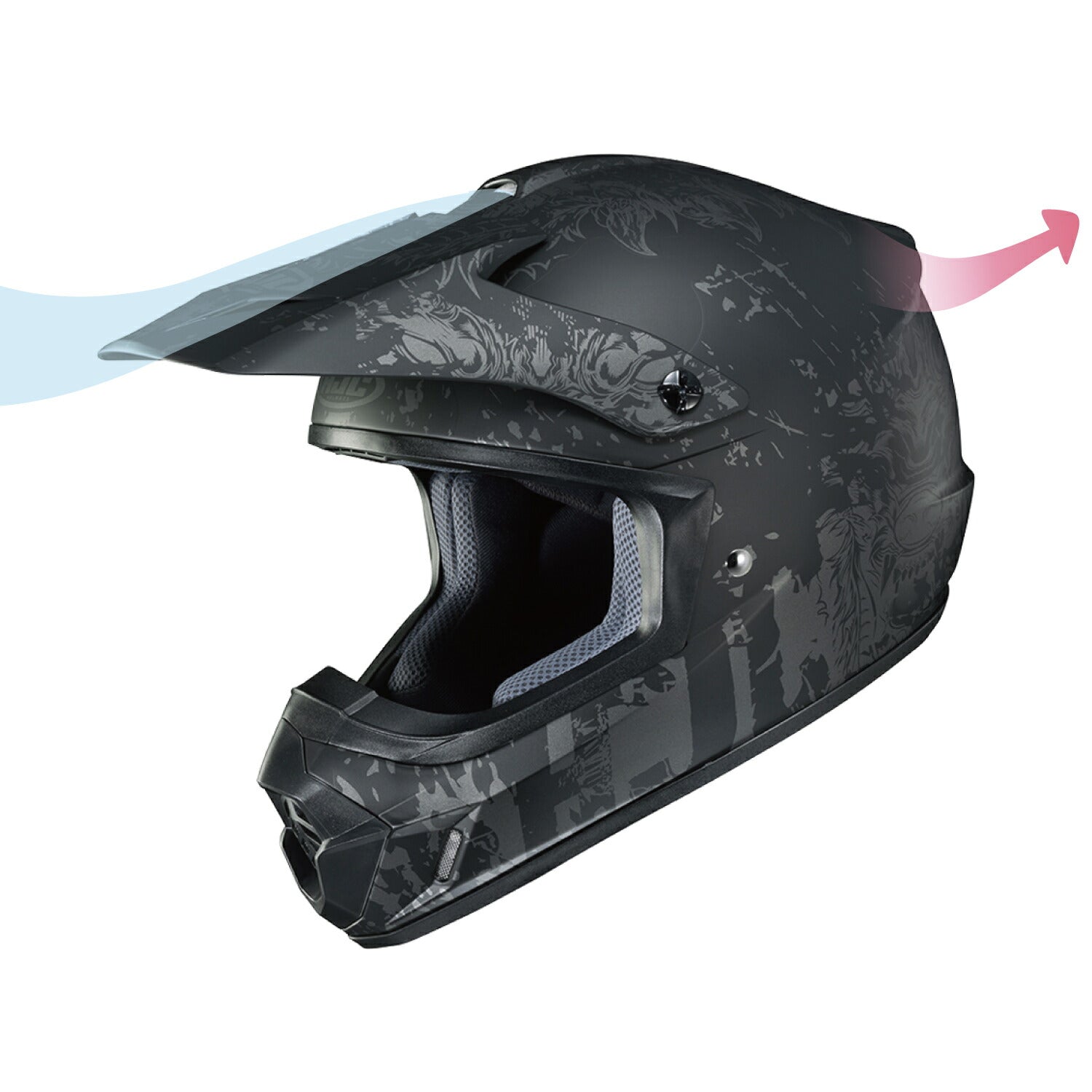 オフロードヘルメット CS-MXⅡ クリーパー ブラック(MC5SF) Mサイズ HJH213 HJC