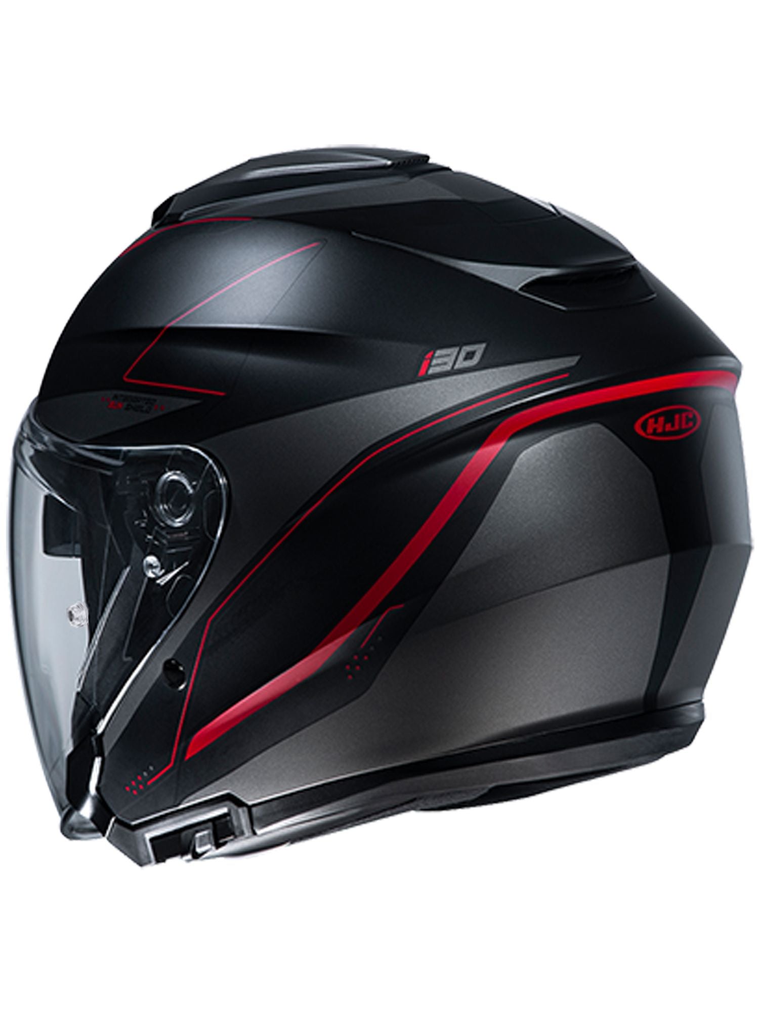 オープンフェイスヘルメット i30 スライト ブラック/ホワイト(MC9) XLサイズ HJH215 HJC