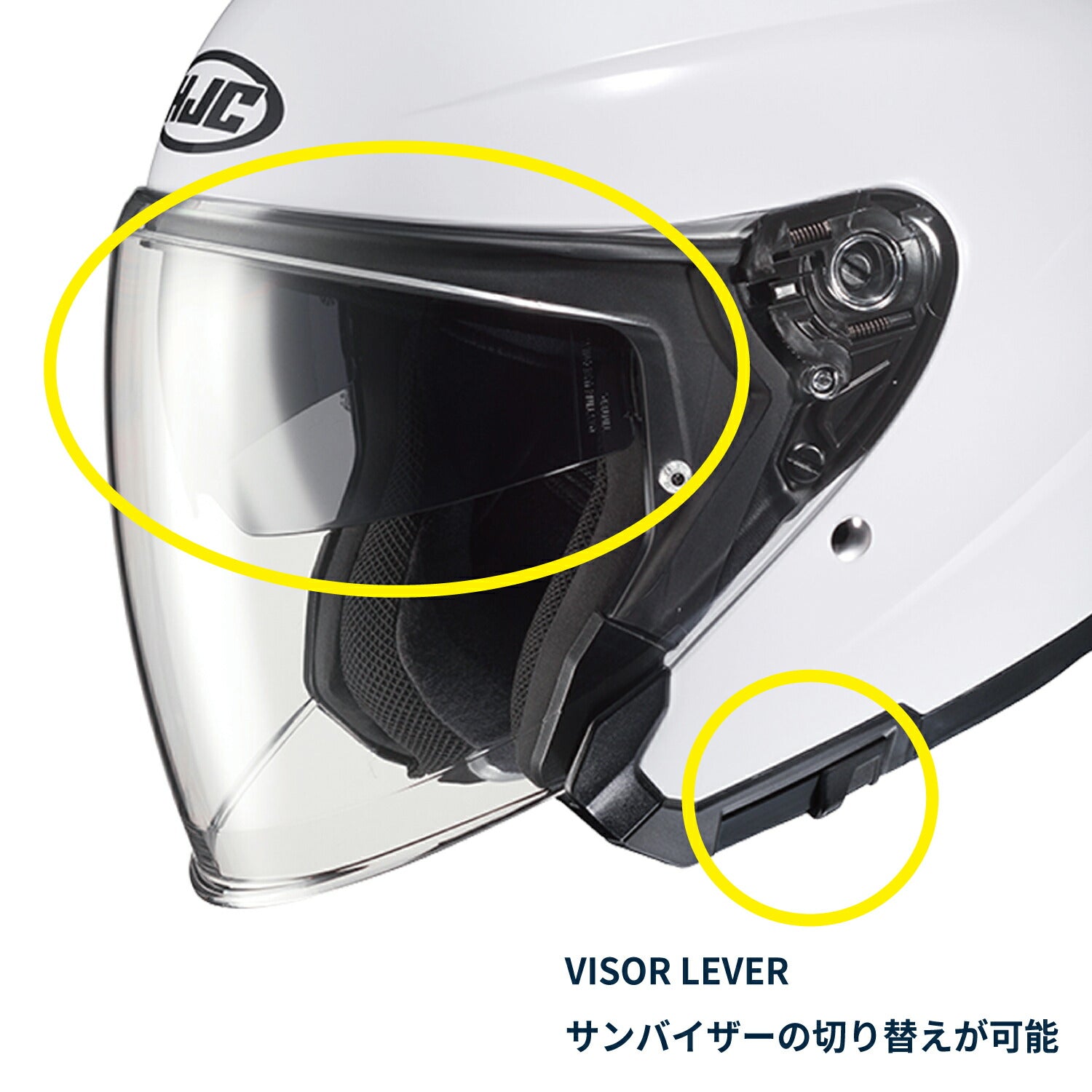 オープンフェイスヘルメット i30 スライト ネイビー/グレー(MC2SF) XLサイズ HJH215 HJC