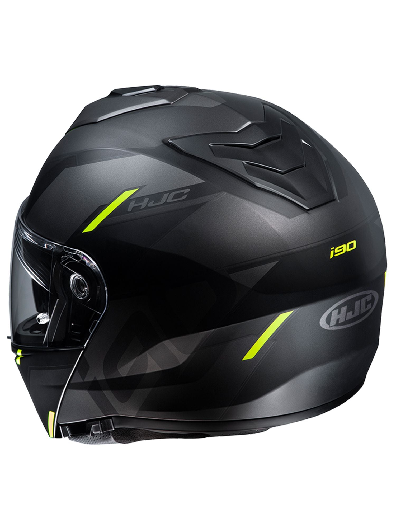 取寄 システムヘルメット i90 アヴェンタ ブラック/イエロー(MC4HSF) Mサイズ HJH222 HJC