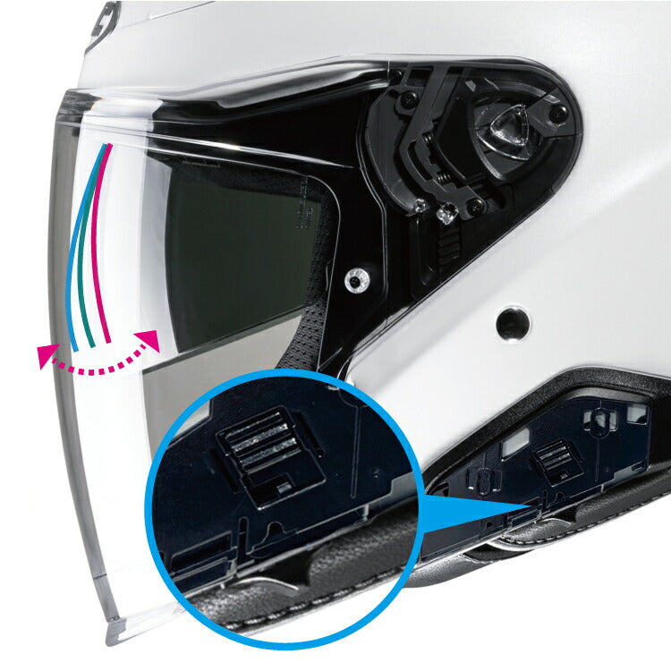 取寄 オープンフェイスヘルメット RPHA31 ソリッド パールホワイト XLサイズ HJH245 HJC