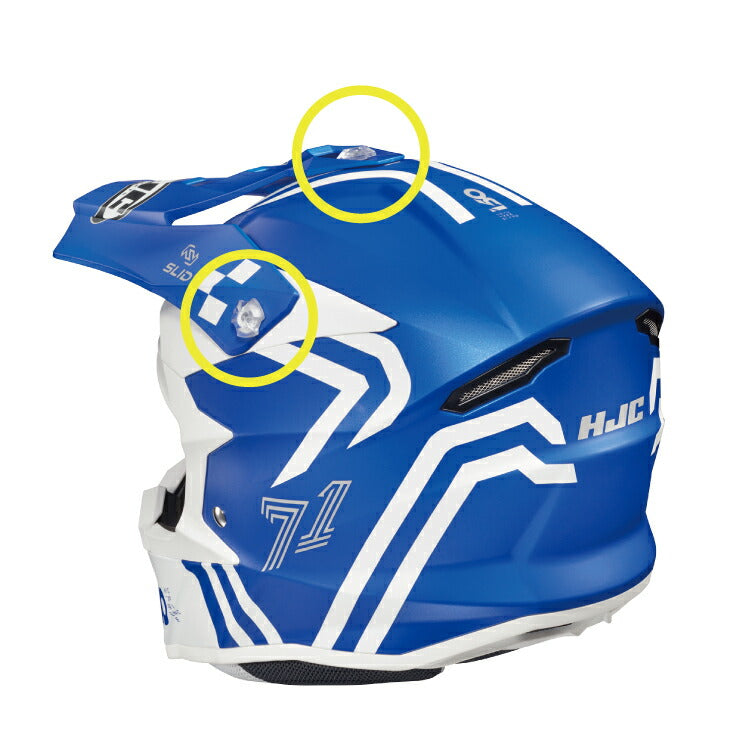 取寄 オフロードヘルメット i50 ヘックス ブルー/ホワイト(MC2SF) Lサイズ HJH249 HJC