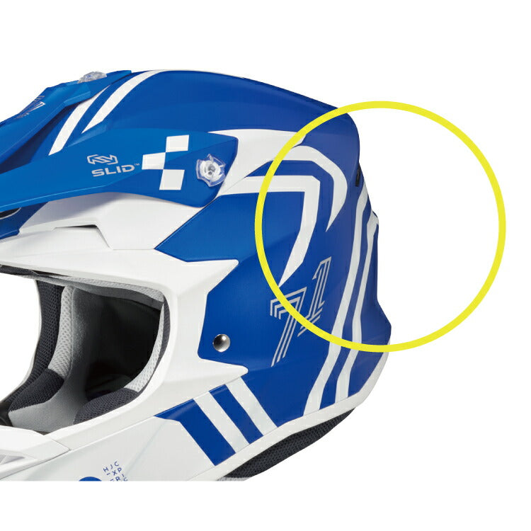 取寄 オフロードヘルメット i50 ヘックス ブルー/ホワイト(MC2SF) Sサイズ HJH249 HJC