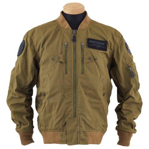 MA-1 コットンドラゴンモーターサイクルジャケット カーキ Sサイズ HTVA-2424 ヒューストン