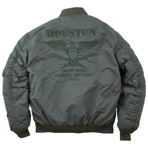 MA-1 ブラックナイトモーターサイクルジャケット ブラック 4XLサイズ HTVA2321W ヒューストン