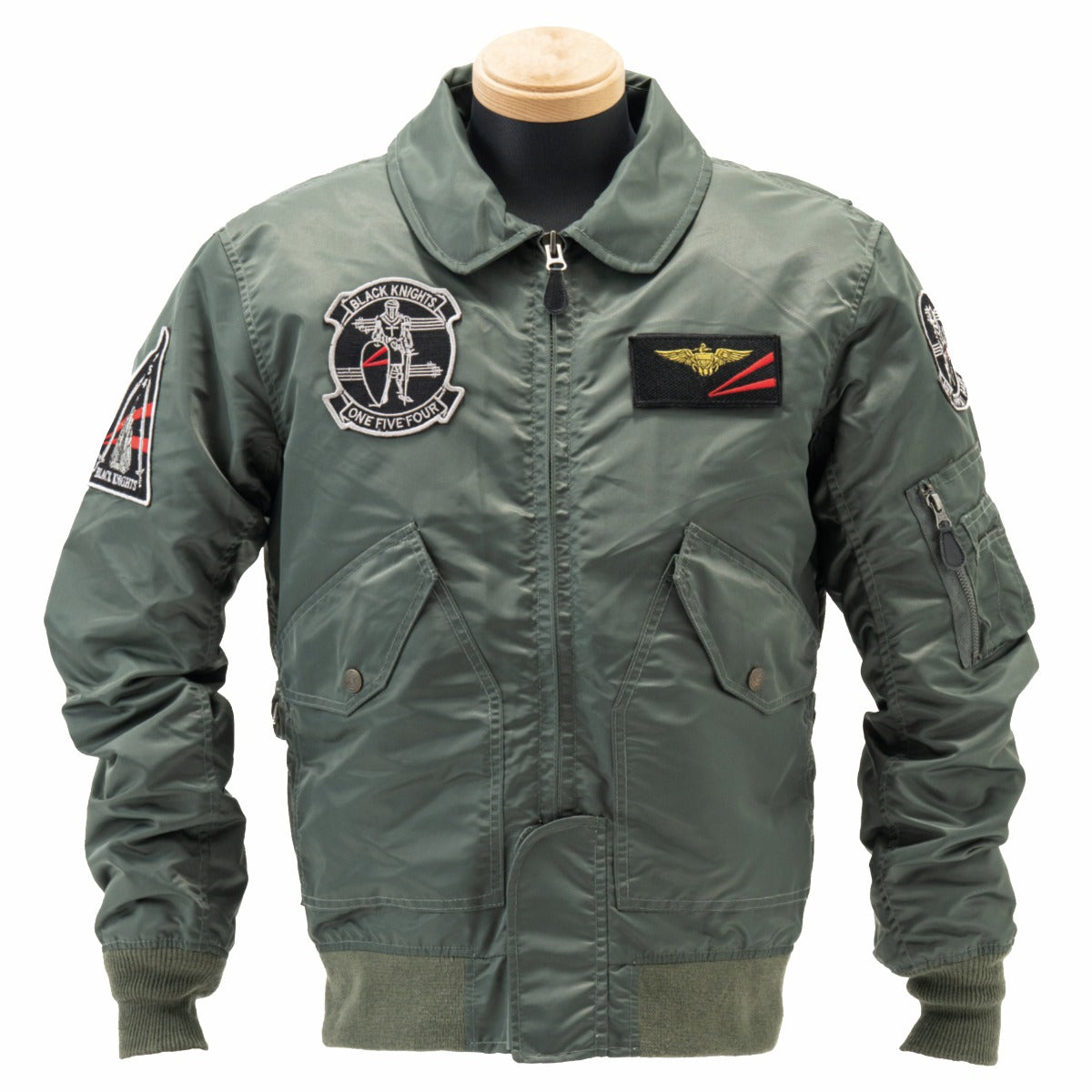 CWU-45P ブラックナイツモーターサイクルウィンタージャケット カーキ XLサイズ HTVA2546W ヒューストン