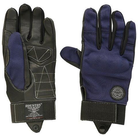メッシュ/レザー グローブ ネイビー L HTVG2312S ヒューストン