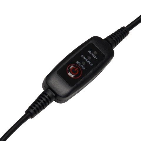 EK-307 12V ヒーティングインナー チェスト&バック パッド ブラック Freeサイズ 08-307 コミネ